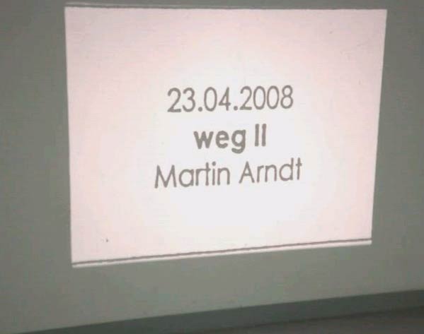 weg II - Martin Arndt